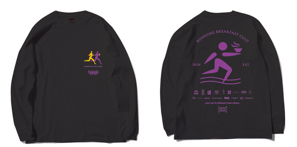 RUNNING BREAKFAST CULT LONG TEE.